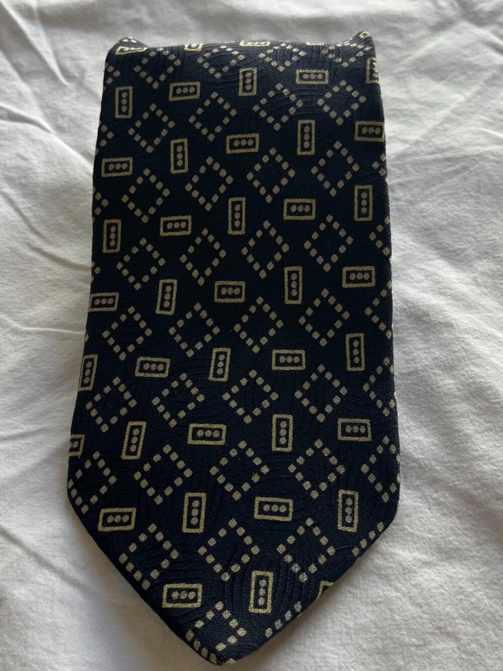 Emporio Armani Navy Tie 100% Silk